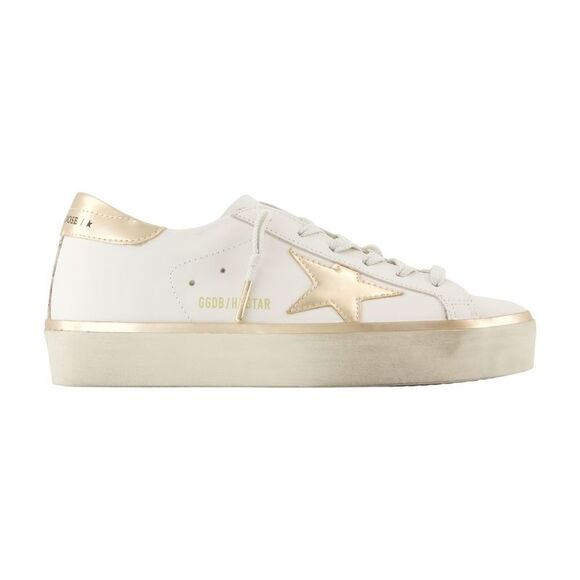Golden Goose Shoes - Hi Star Sneakers - Golden Goose Deluxe Brand - Leather - White